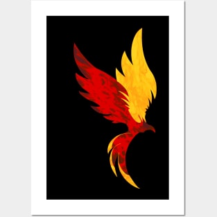 Fire Phoenix Posters and Art